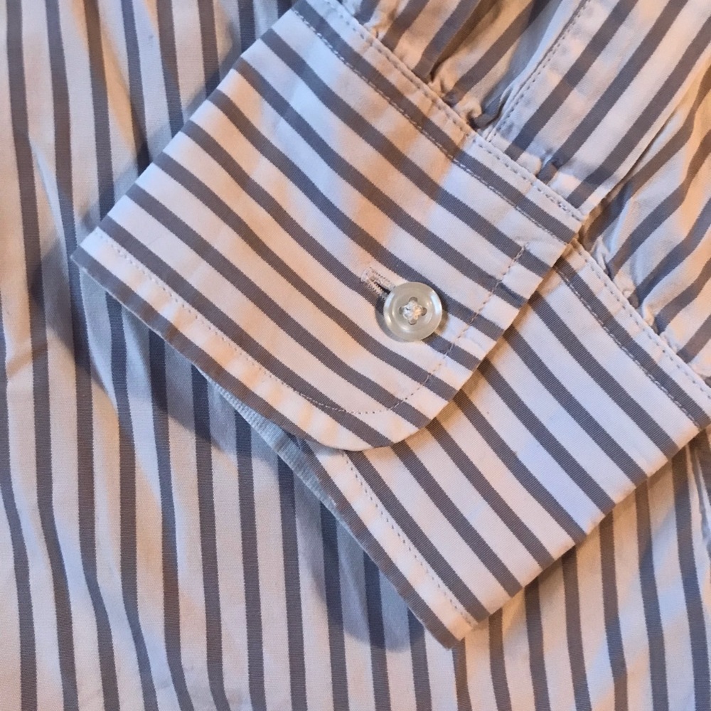 J Crew 15-15h (15.5) striped shirt